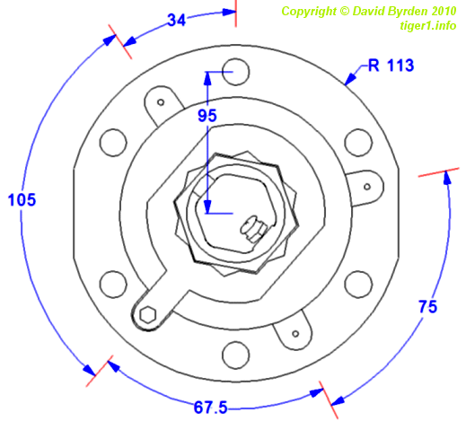 Flange and locking ring