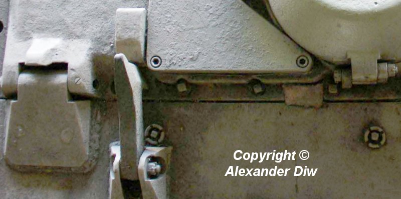Engine hatch with hook moved