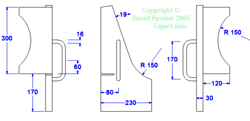 Support for superstructure front