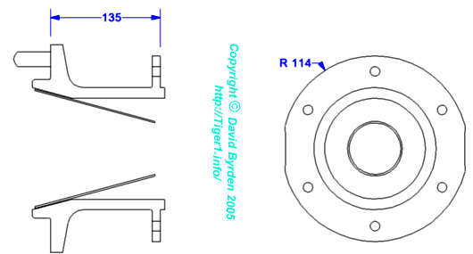 Hub for outer single wheel