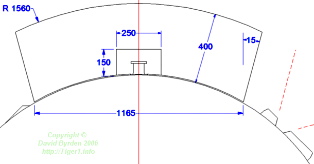 Standard turret bin, from above