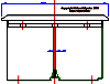 Rear elevation of duct