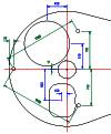 Dimensions of turret top